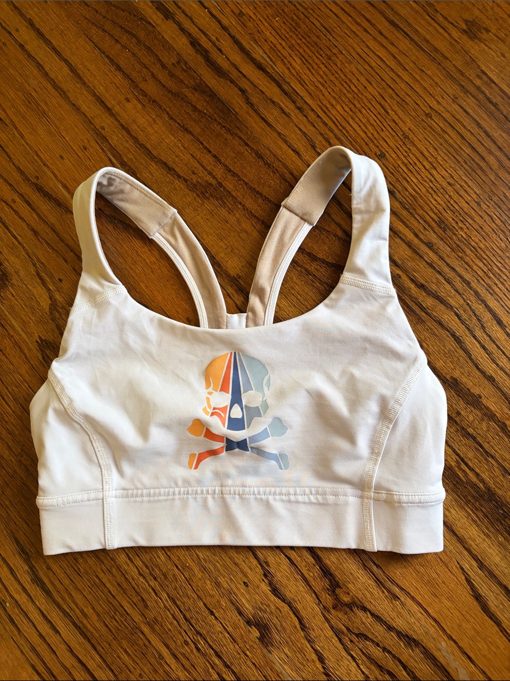 lululemon SoulCycle pace perfect bra size 4  White Sports Bra